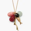 Chan Luu Anemone Charm Necklace Multi