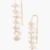 Chan Luu Anini Thread Thru Earrings Gold