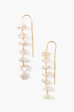 Chan Luu Anini Thread Thru Earrings Gold