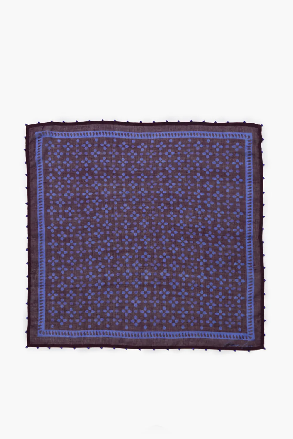 Chan Luu Beaded Floral Bandana Lapis