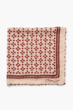 Chan Luu Beaded Floral Bandana Pink Sand