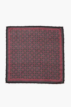 Chan Luu Beaded Floral Bandana Sapphire