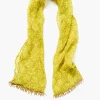 Chan Luu Beaded Silk Scarf Yellow