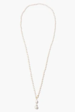 Chan Luu Bell Necklace White Pearl