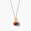 Chan Luu Bell Pendant Necklace Red Jasper