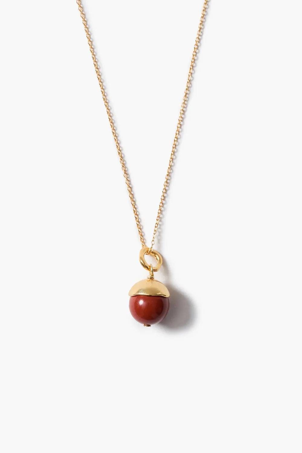 Chan Luu Bell Pendant Necklace Red Jasper