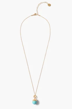 Chan Luu Bell Pendant Necklace Turquoise