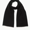 Chan Luu Blanket Stitch Scarf Black