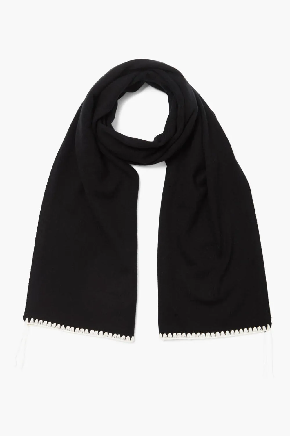 Chan Luu Blanket Stitch Scarf Black