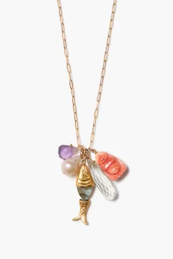 Chan Luu Buddha Charm Necklace Multi