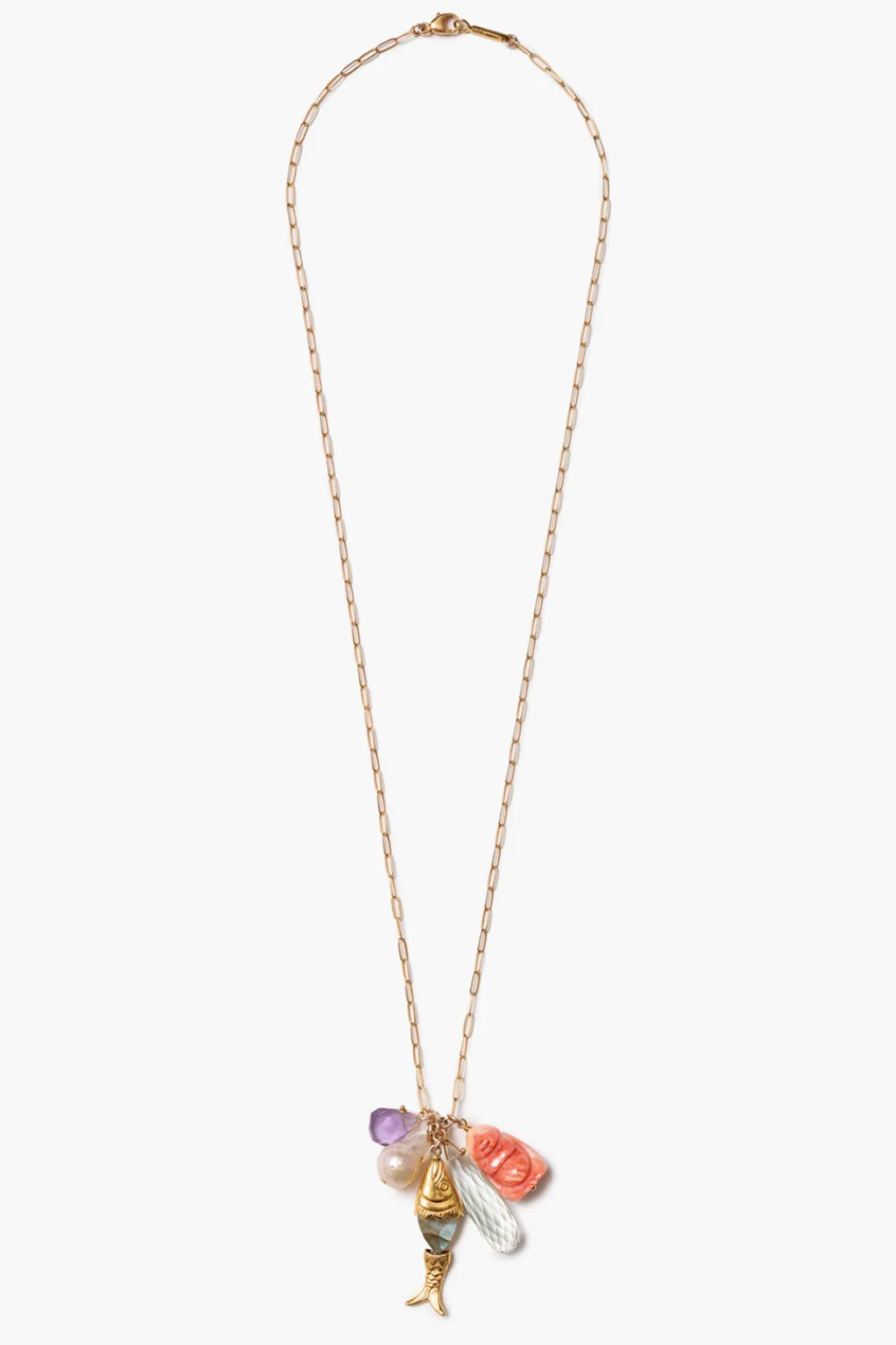 Chan Luu Buddha Charm Necklace Multi