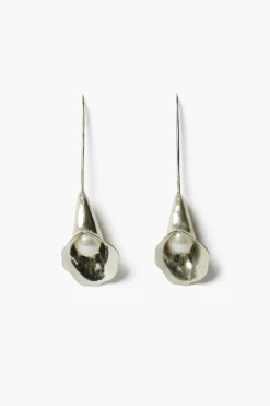 Chan Luu Calla Lily Drop Earrings Silver