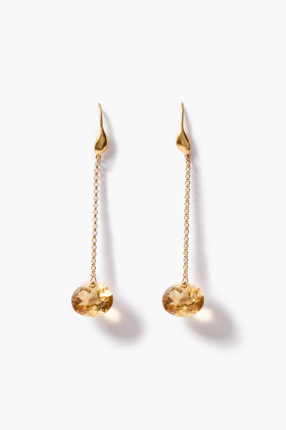 Chan Luu Camille Drop Earrings Citrine