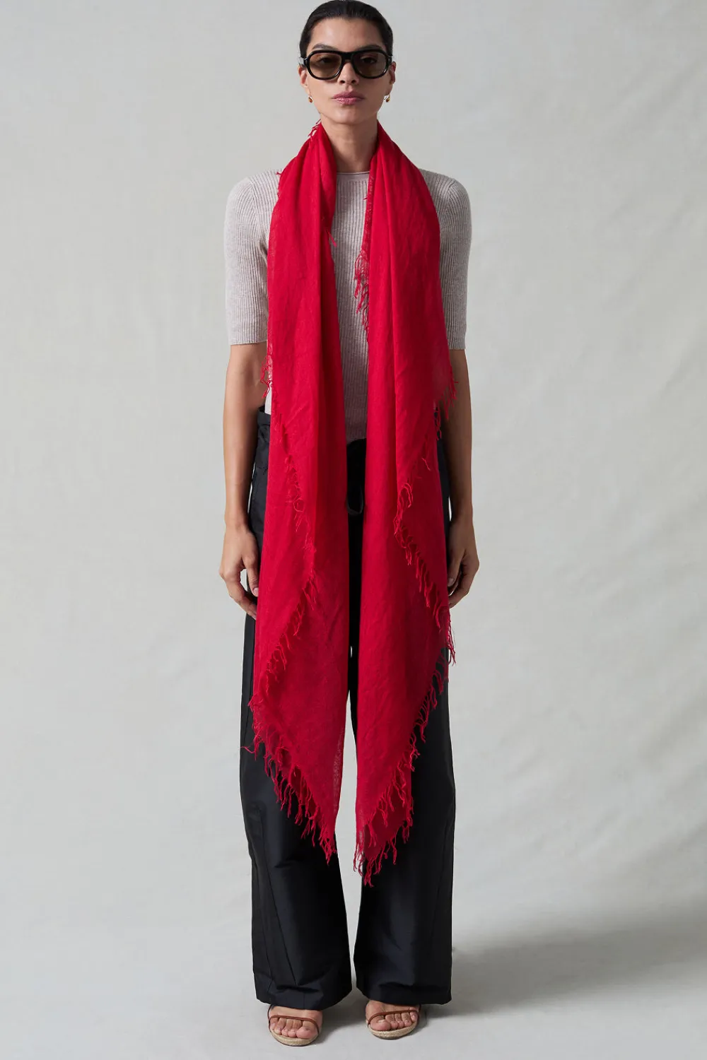 Chan Luu Cashmere and Silk Scarf Barbados Cherry