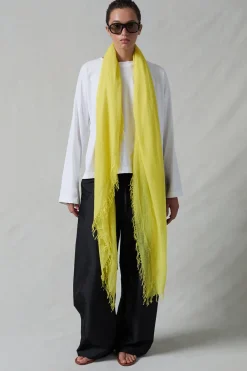 Chan Luu Cashmere and Silk Scarf Blazing Yellow