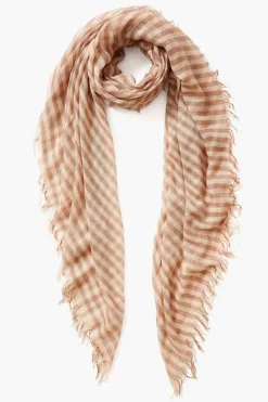 Chan Luu Cashmere and Silk Scarf Cognac Linea