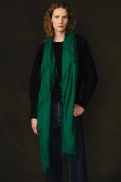 Chan Luu Cashmere and Silk Scarf Emerald