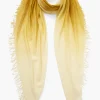 Chan Luu Cashmere and Silk Scarf Green Sulphur Dip Dyed