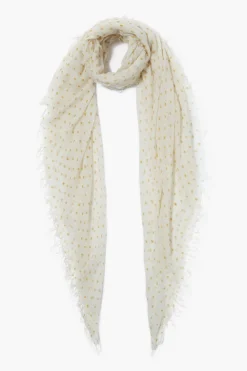 Chan Luu Cashmere and Silk Scarf Honey Dot