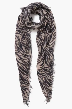 Chan Luu Cashmere and Silk Scarf Mahogany Zebra