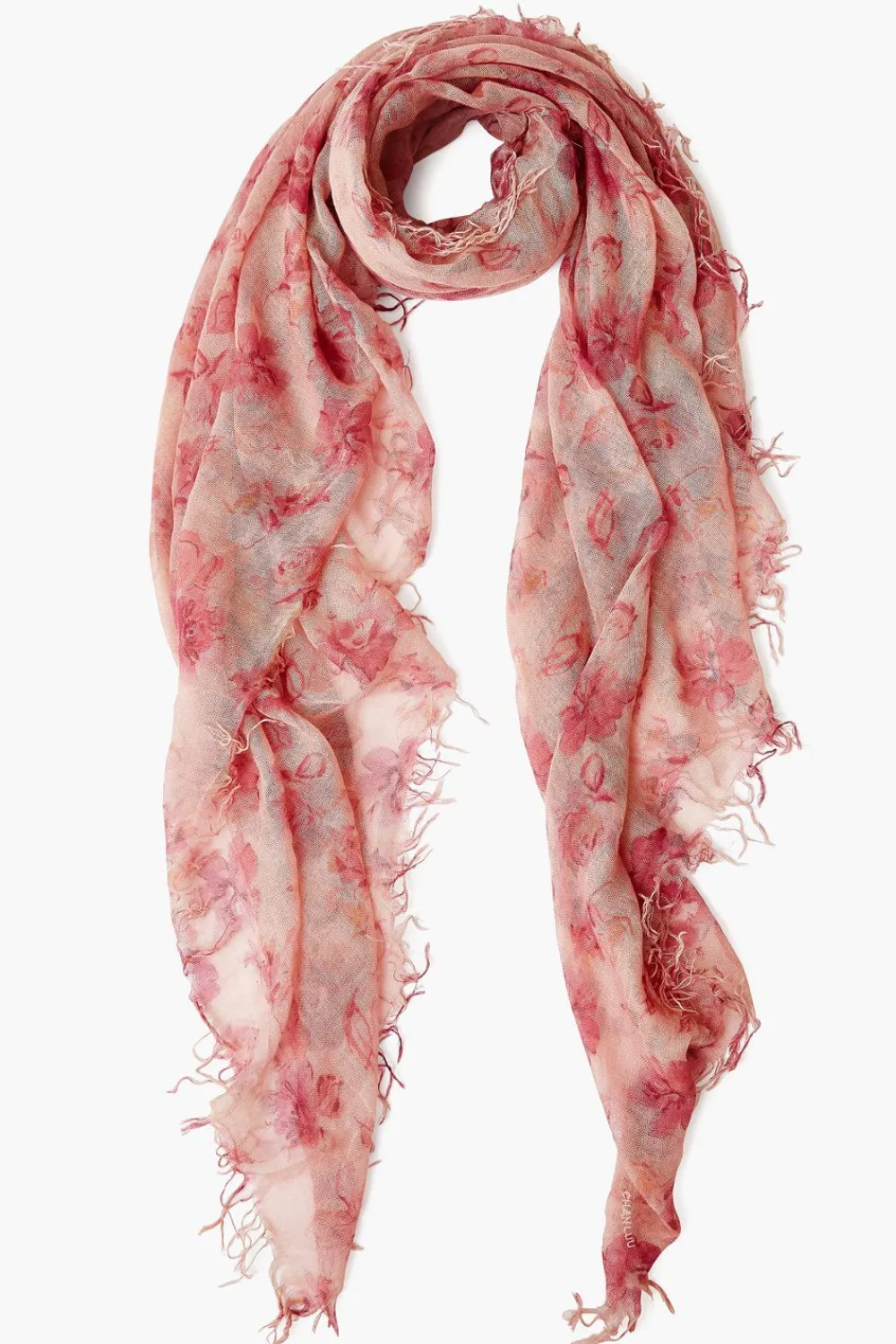 Chan Luu Cashmere and Silk Scarf Mauve French Floral