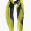 Chan Luu Cashmere and Silk Scarf Midnight Navy Burnout