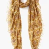 Chan Luu Cashmere and Silk Scarf Mineral Yellow Crux