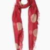 Chan Luu Cashmere and Silk Scarf Red Polka Dot