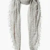 Chan Luu Cashmere and Silk Scarf White Leopard