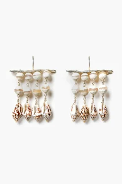 Chan Luu Cassis Waterfall Earrings White Agate