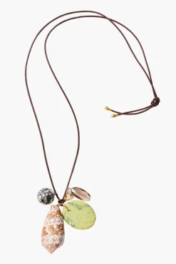 Chan Luu Cone Shell Charm Necklace Multi