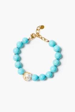 Chan Luu Coral Crown Bracelet Turquoise