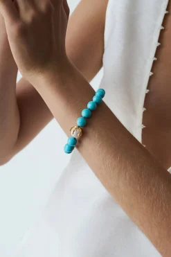 Chan Luu Coral Crown Bracelet Turquoise