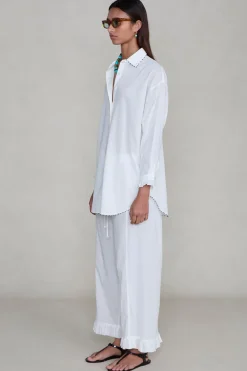 Chan Luu Cotton Ruffe et White