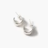 Chan Luu Cuff Hoop Earrings Silver