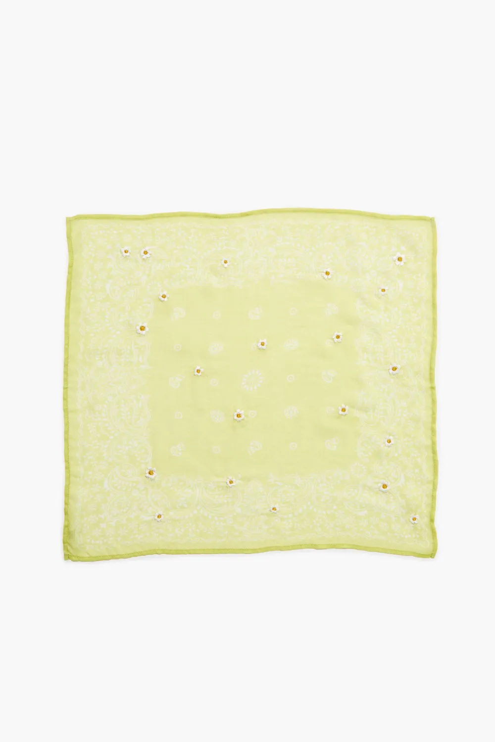 Chan Luu Daisy Embroidered Bandana Acacia