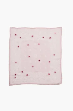 Chan Luu Daisy Embroidered Bandana Pink