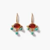 Chan Luu Della Drop Earrings Carnelian