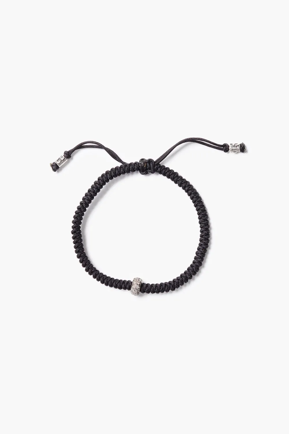 Chan Luu Diamond Pull-Tie Bracelet Black