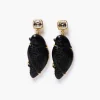 Chan Luu Dove Earrings Black Obsidian