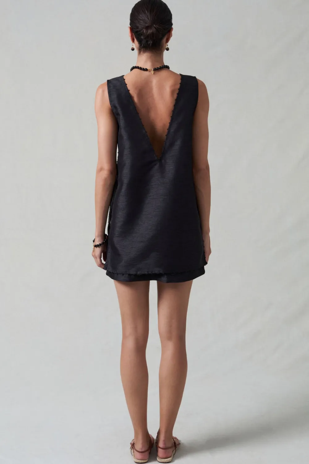 Chan Luu Exaggerated Dupioni Tank Back