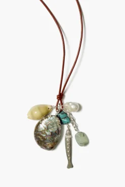 Chan Luu Fisherman's Charm Necklace Abalone Mix