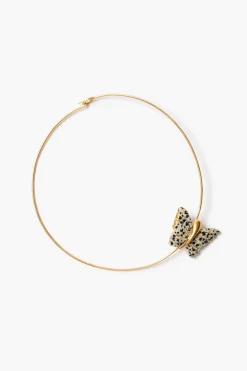 Chan Luu Floating Butterfly Collar Necklace Jasper