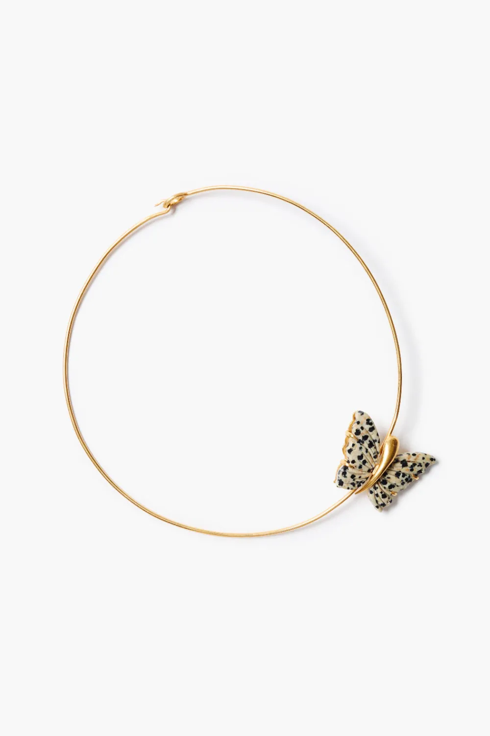 Chan Luu Floating Butterfly Collar Necklace Jasper