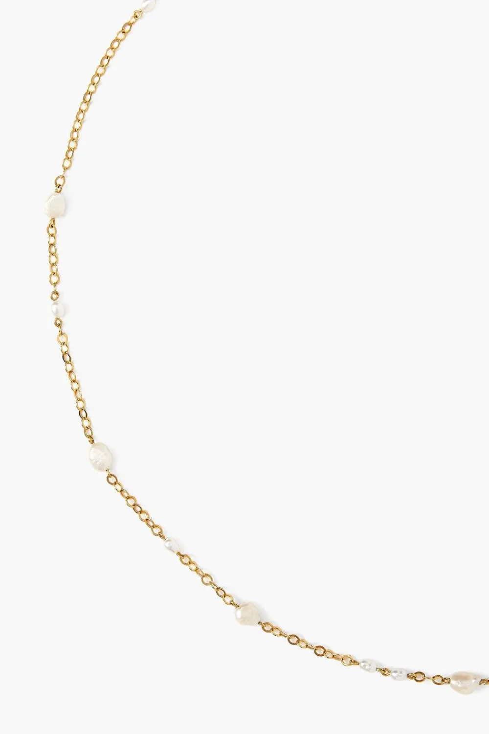 Chan Luu Free-Form Pearl Necklace White
