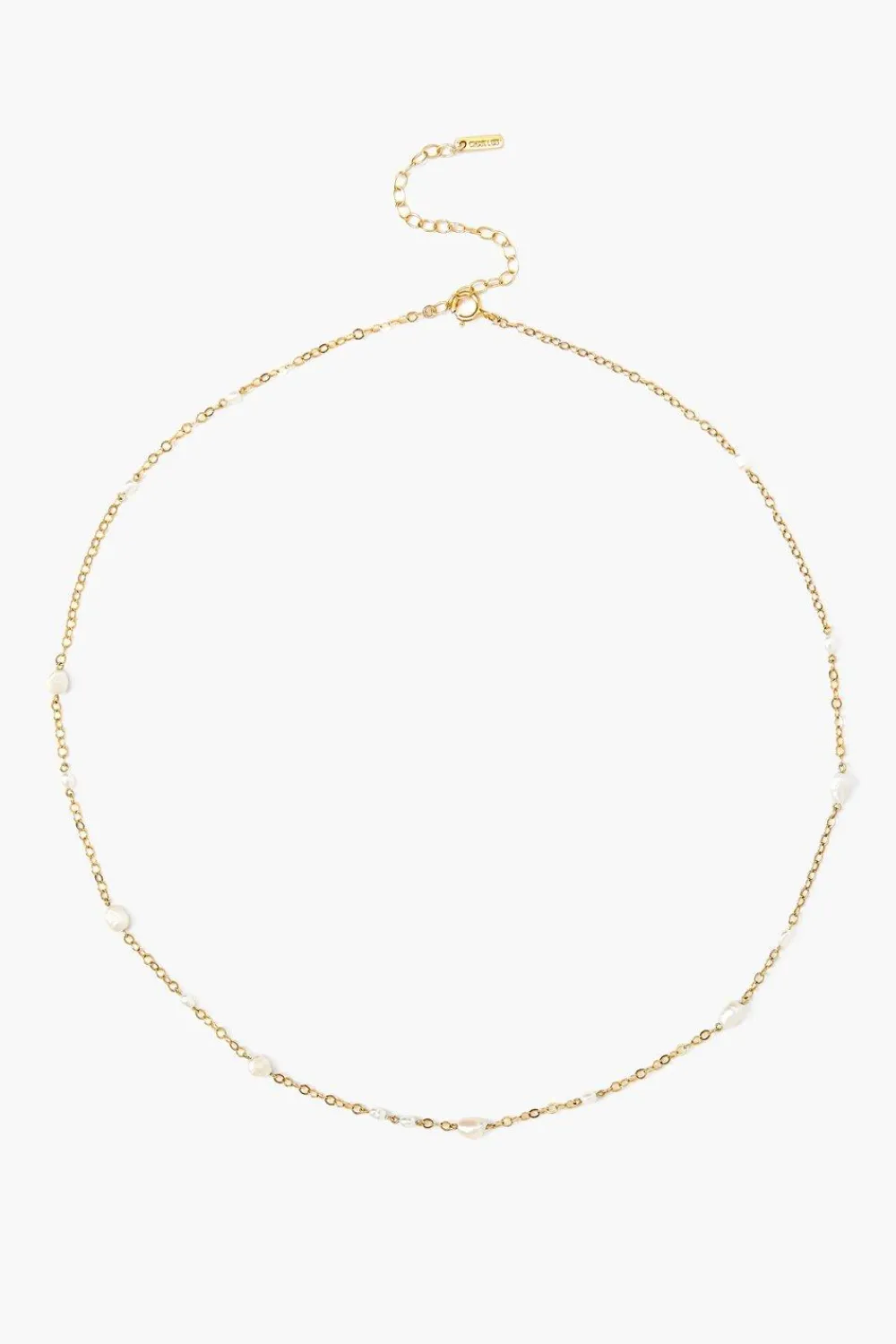 Chan Luu Free-Form Pearl Necklace White