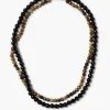 Chan Luu Gaia Duo Necklace Onyx