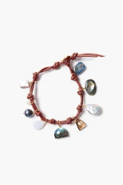 Chan Luu Gemma Charm Bracelet Red
