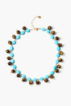 Chan Luu Globe Collar Necklace Turquoise