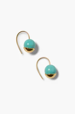 Chan Luu Gold Dipped Turquoise Earrings